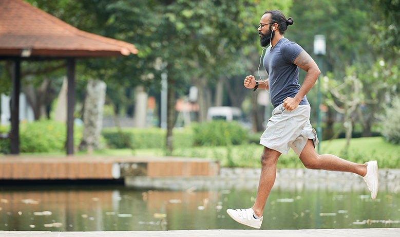 person running