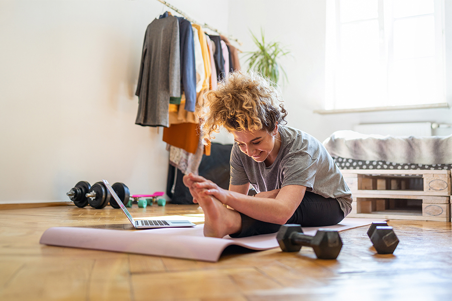 Woman doing yoga