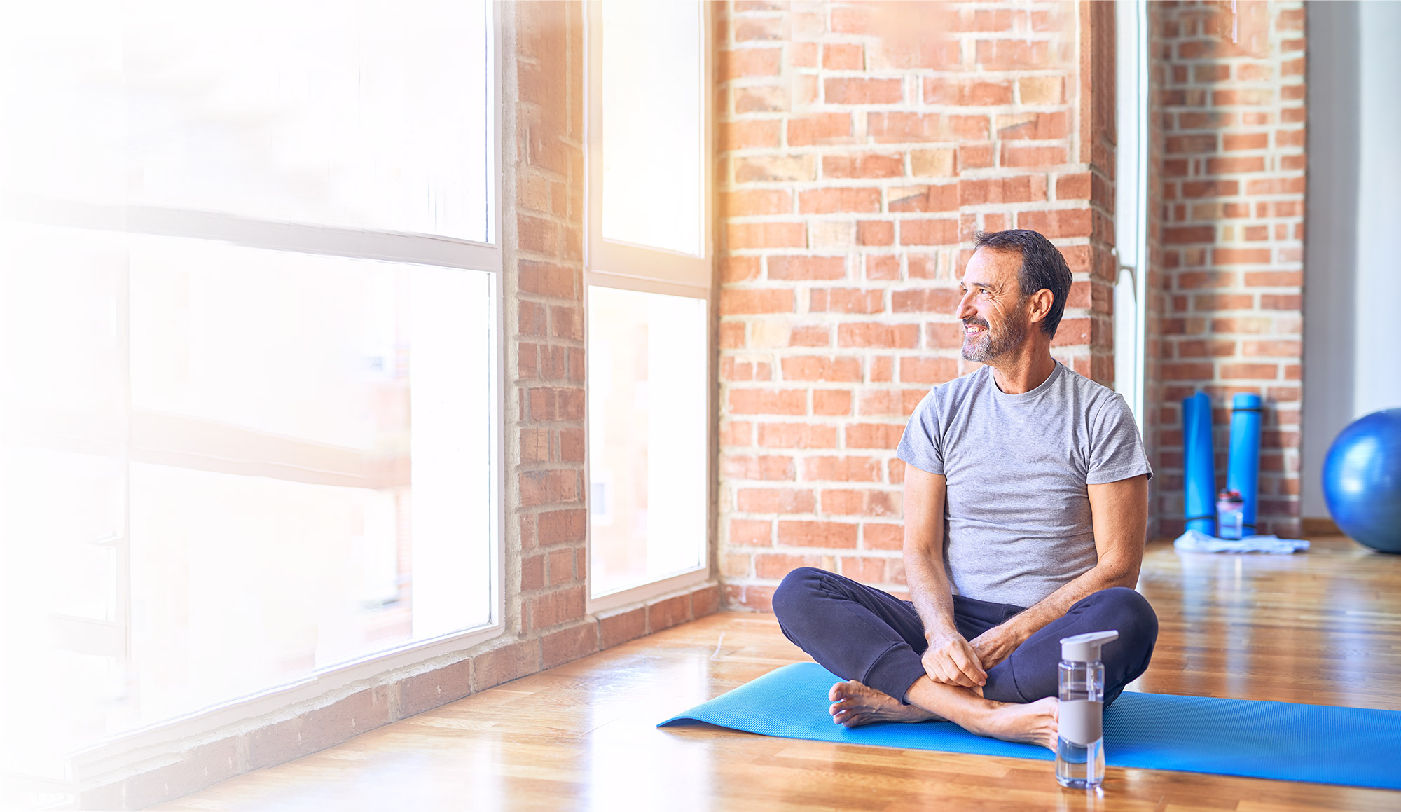Person doing yoga