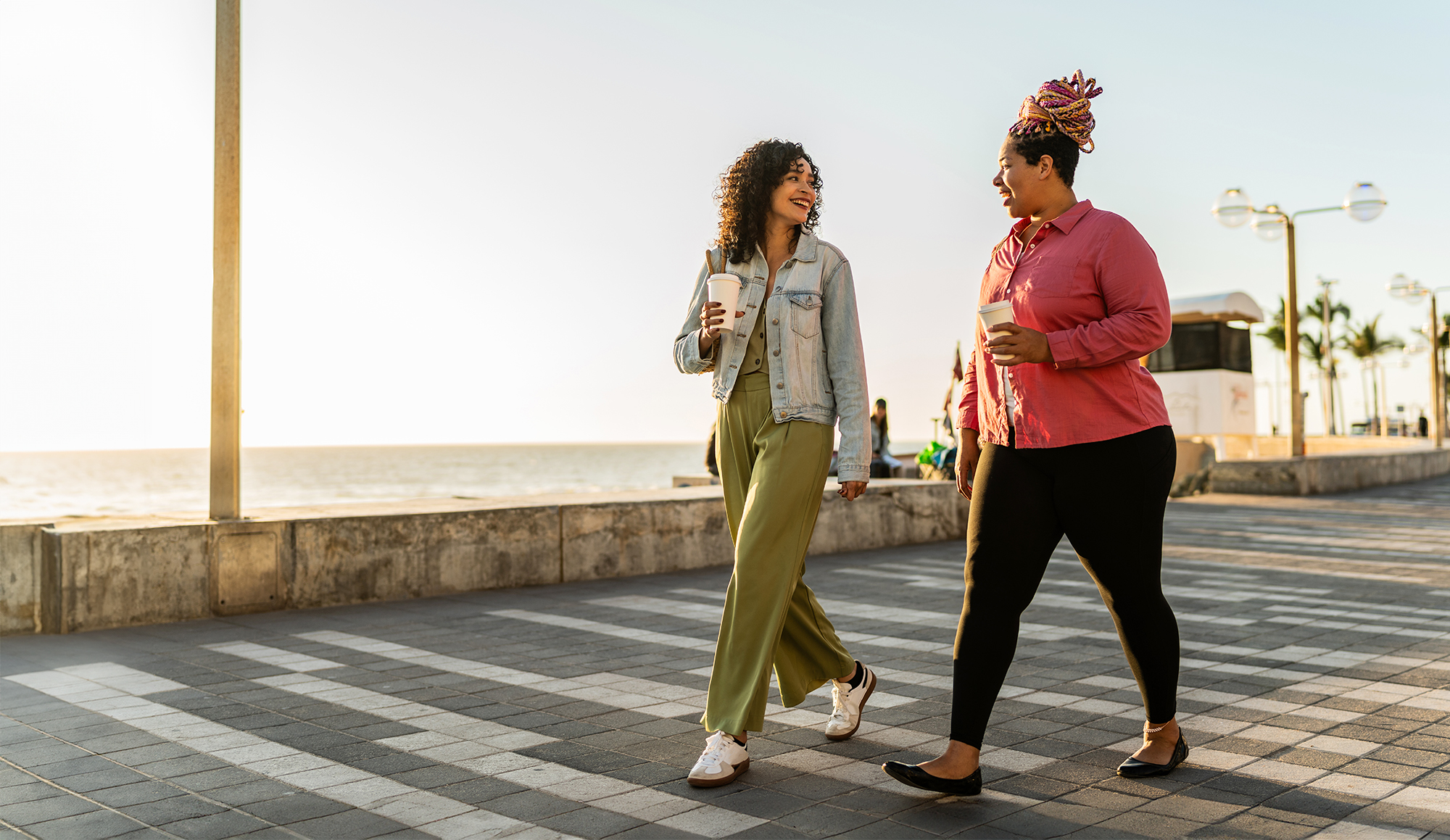 people exercise walking