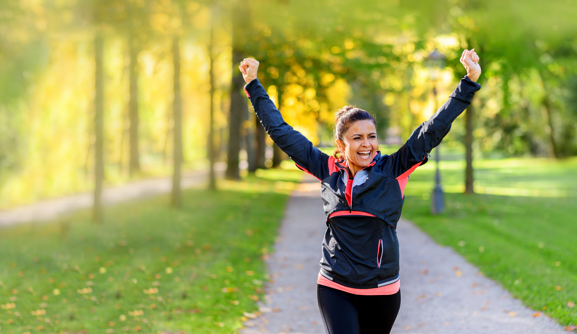 woman celebrating