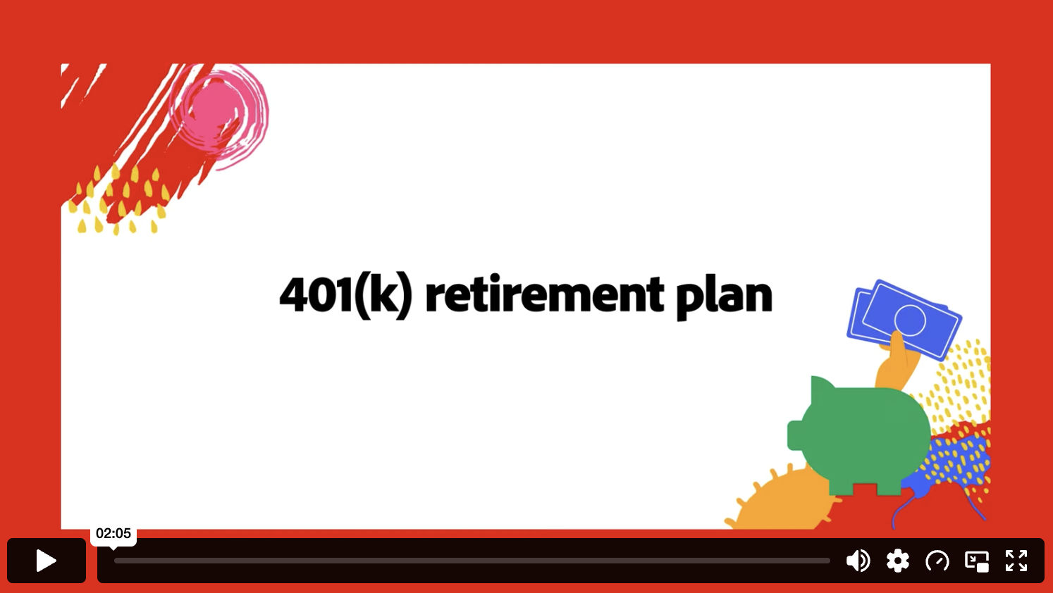 401(k) Retirement Plan video