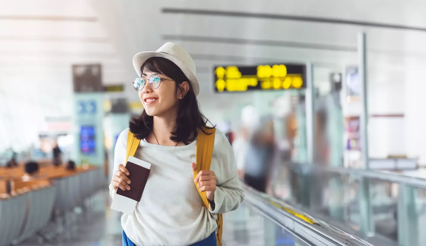 person at airport